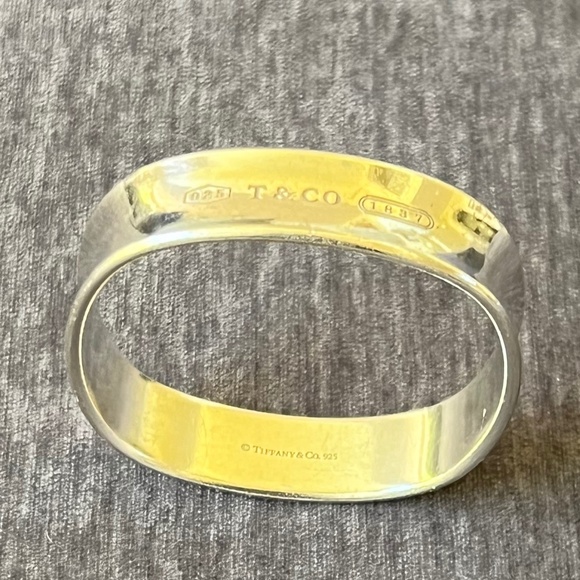 TIFFANY & CO.  1837® Square Bangle Sterling Silver (LIKE NEW) - Picture 5 of 6